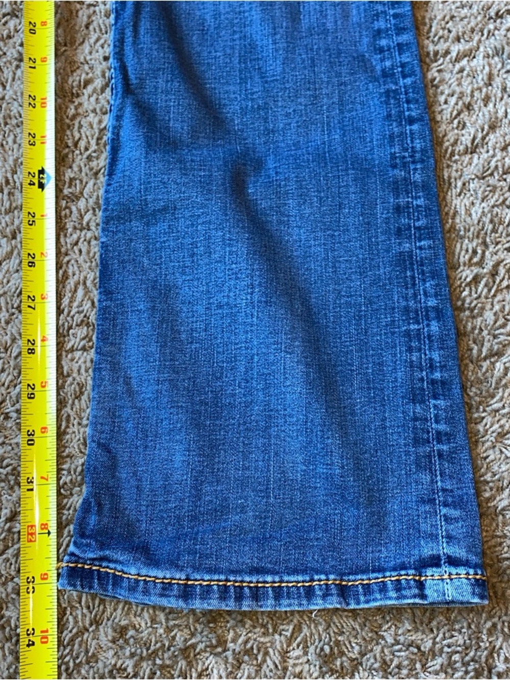 BKE Payton Jeans Women 34 Blue Bootcut Mid Rise Buckle Medium Wash Stretch - Picture 8 of 11